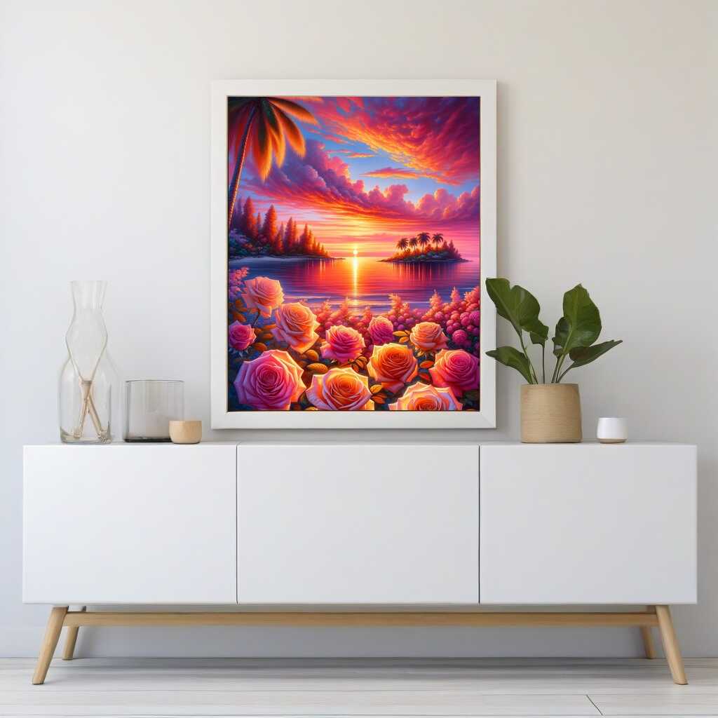 Paint by Numbers - Rose Island, sunset
