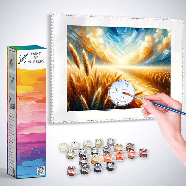 Paint by Numbers - Wheat fields