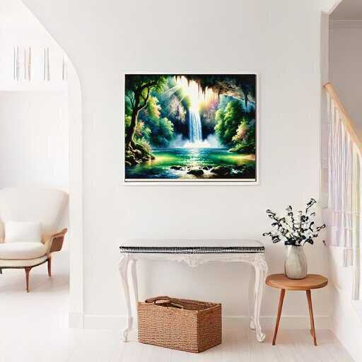 Paint by Numbers - Cave with waterfall