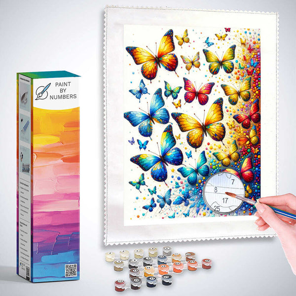 Paint by Numbers - Bute butterflies