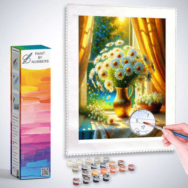Paint by Numbers - Margerithenstrauss at Window