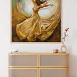 Diamond Painting - Frau in weißem Gewand - gedruckt in Ultra-HD - Menschen, Neu eingetroffen, Quadratisch