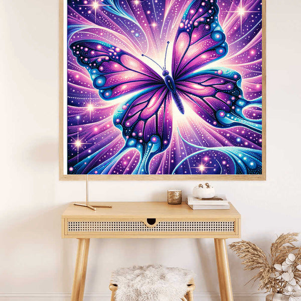 Paint by Numbers - Purple Light Butterfly