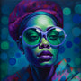 Diamond Painting - Frau mit Lila Lippen - gedruckt in Ultra-HD - Menschen, Neu eingetroffen, Quadratisch