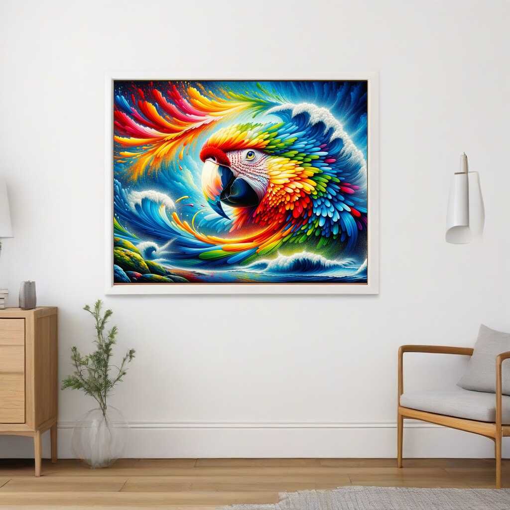 Paint by Numbers - Rainbow Parrot