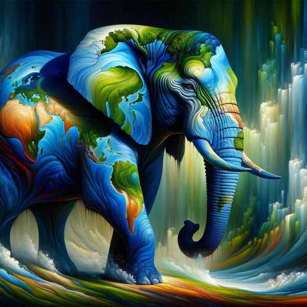 Paint by Numbers - In the face of the bull elephant