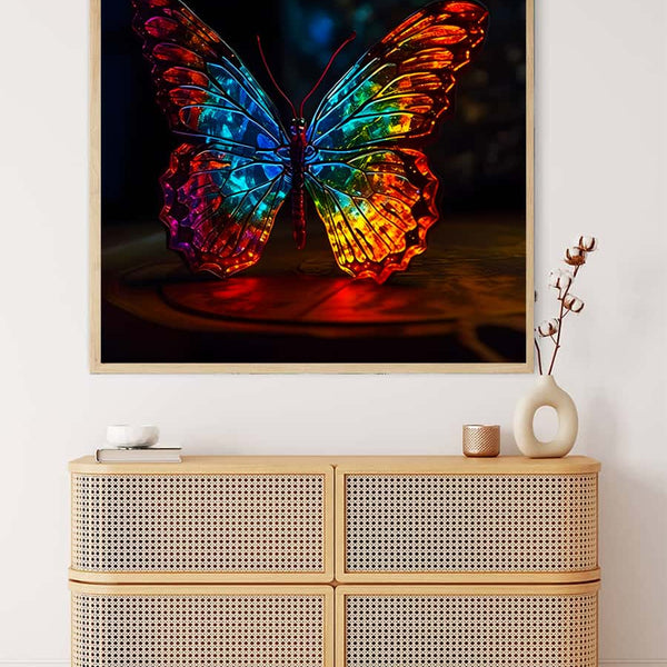 AB Diamond Painting - Schmetterling Frontal bei Nacht - gedruckt in Ultra-HD - AB Diamond, Neu eingetroffen, Quadratisch, Schmetterling, Tiere