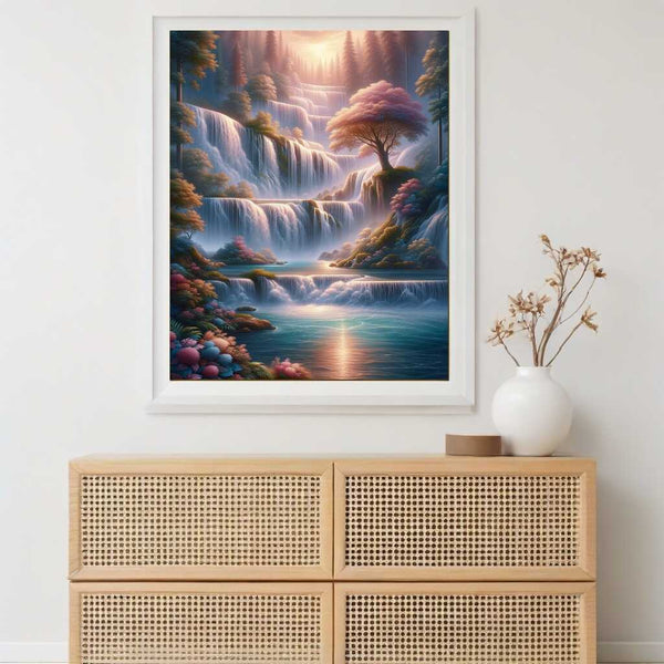 Paint by Numbers - Paradise, waterfall