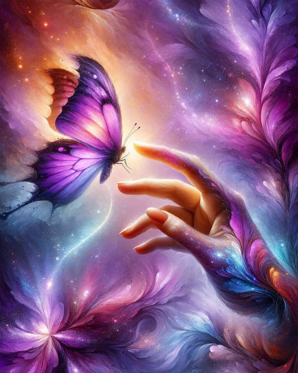 Paint by Numbers - Butterfly on hand