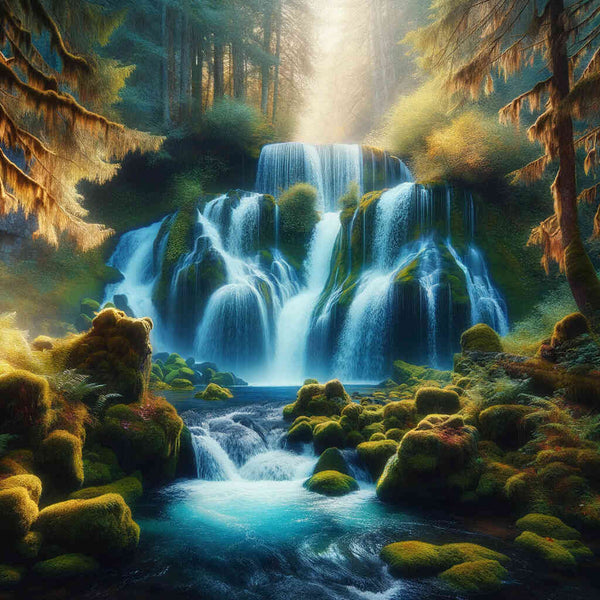 Paint by Numbers - Gentle waterfall
