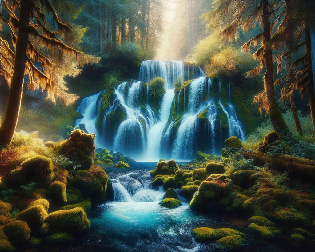 Paint by Numbers - Gentle waterfall