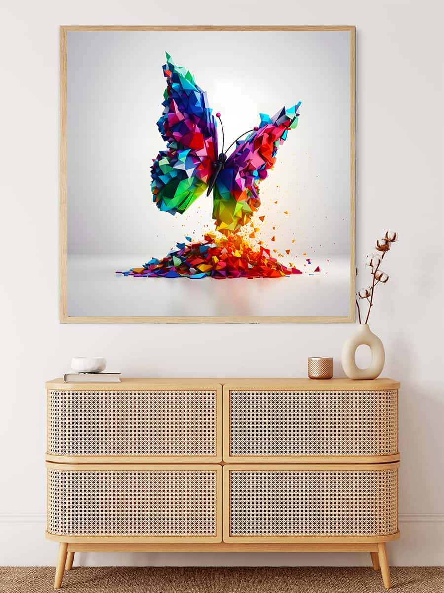 Malen nach Zahlen - Schmetterling Zukunft - hochwertige Leinwand - 170523, Neu eingetroffen, Quadratisch, Schmetterling, Tiere