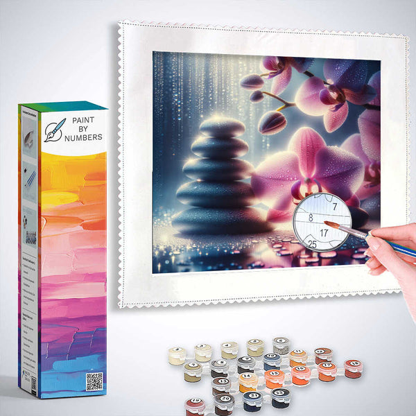 Paint by Numbers - Pink Orchid Stones