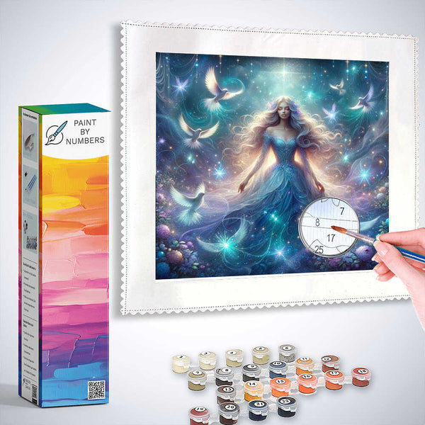 Paint by Numbers - Princess with bird