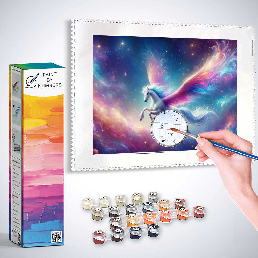 Paint by Numbers - Flying Pegasus