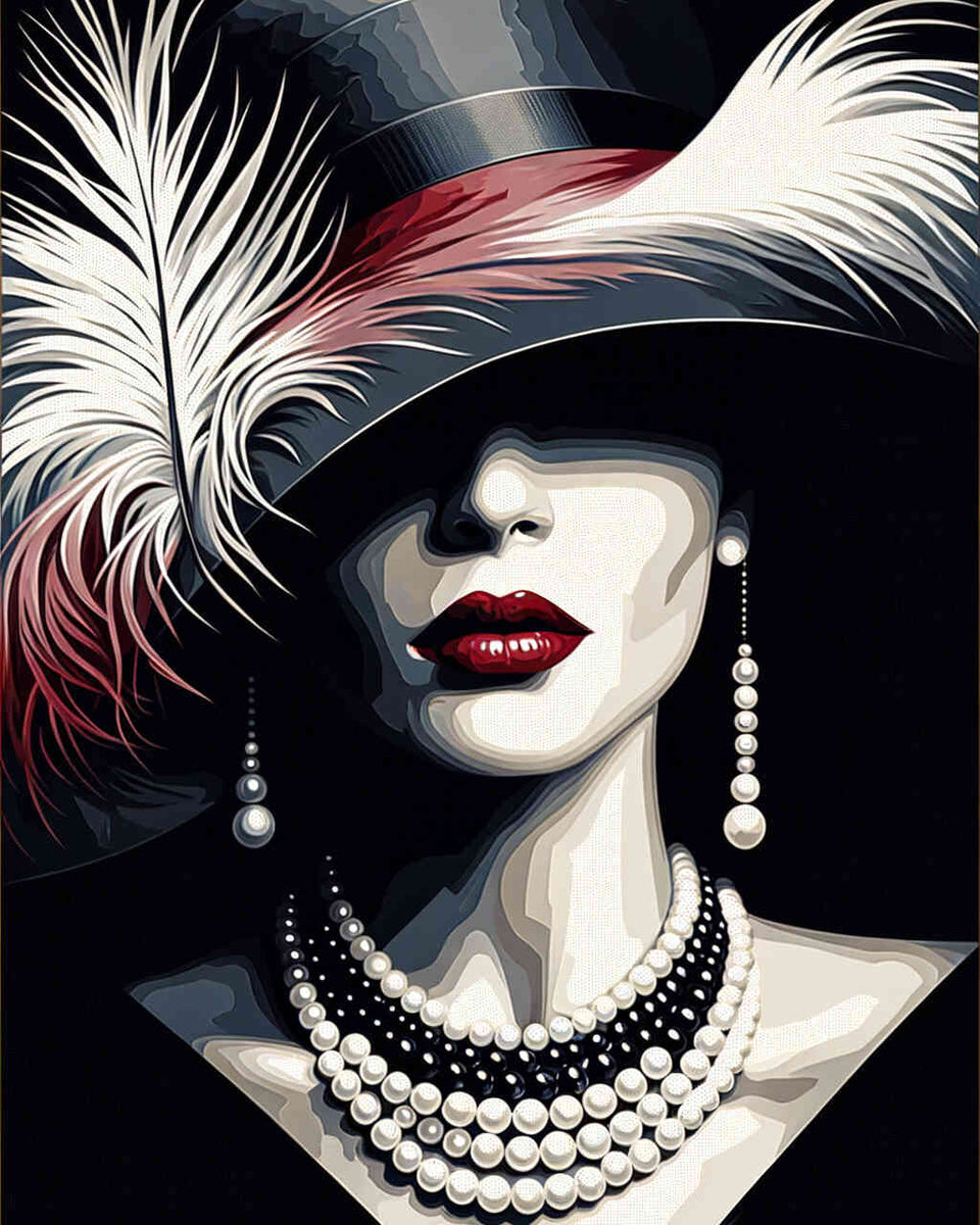 Paint by Numbers - Hat with Woman