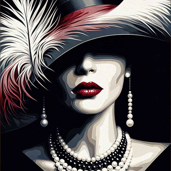 Paint by Numbers - Hat with Woman
