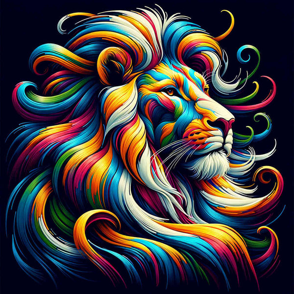 Stylish lion - Paint by Numbers