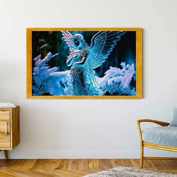 Malen nach Zahlen - Eisengel - hochwertige Leinwand - Engel, Horizontal