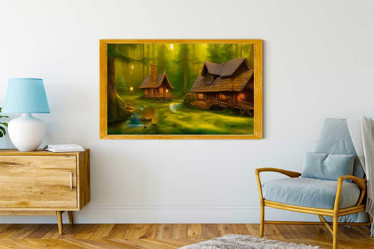 Malen nach Zahlen - Märchenwald - hochwertige Leinwand - Fantasy, Horizontal, Neu eingetroffen, Wald