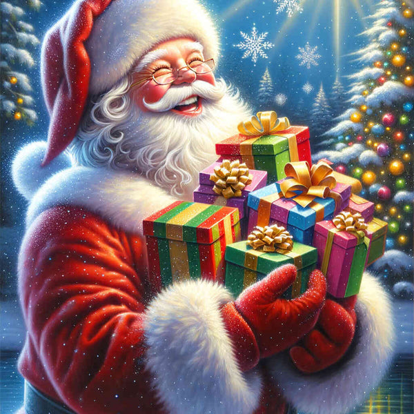 Paint by Numbers - Gift Wrapped Santa