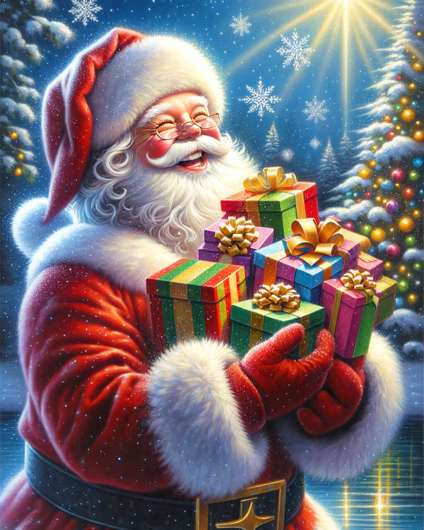 Paint by Numbers - Gift Wrapped Santa