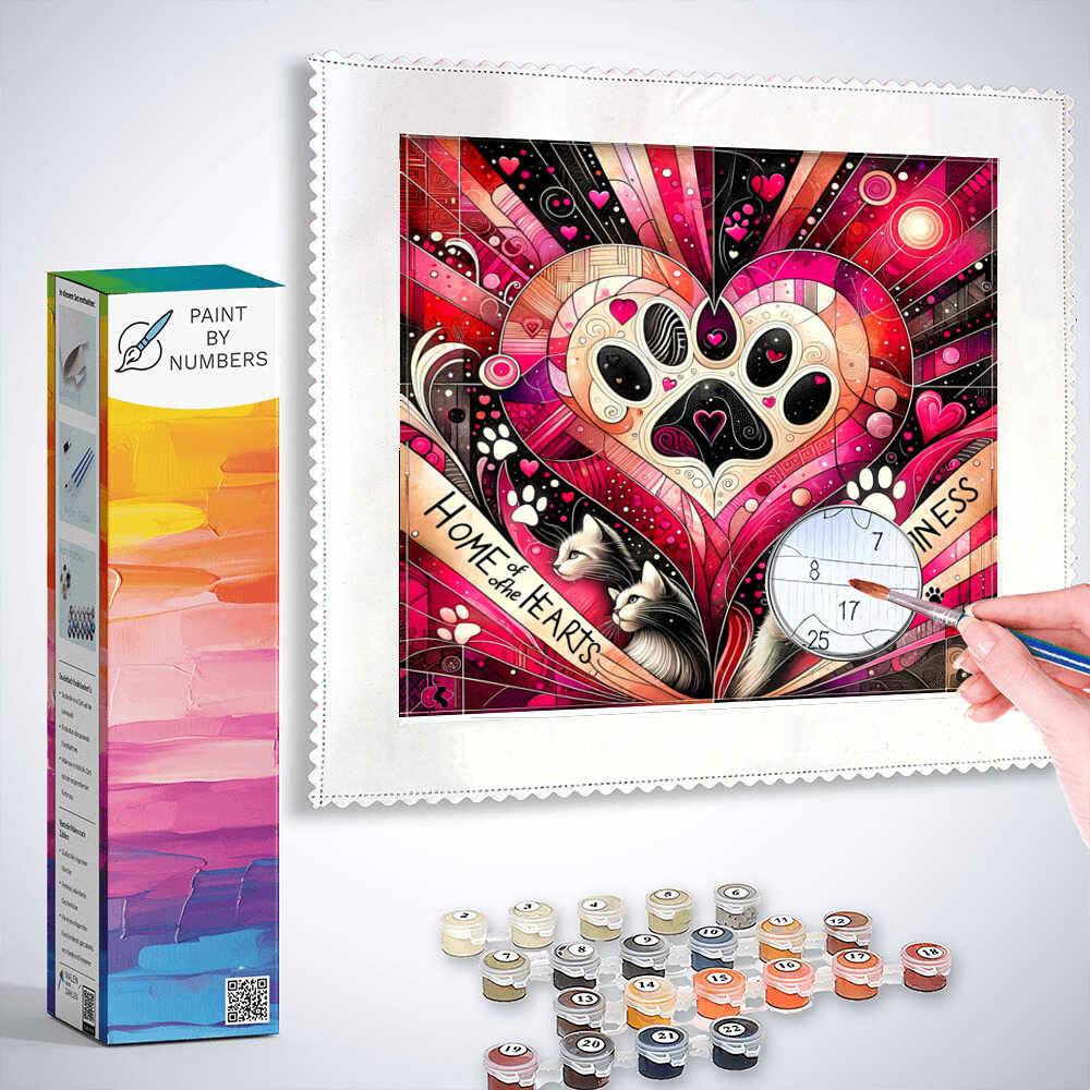 Paint by Numbers - Home is where my cats are