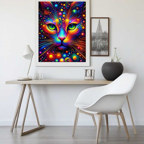 Paint by Numbers - Neon Cat