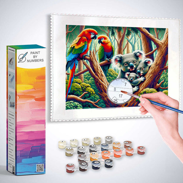 Paint by Numbers - Koala Bar Family