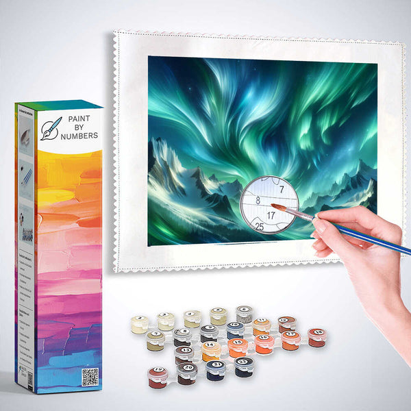 Paint by Numbers - Aurora stripes