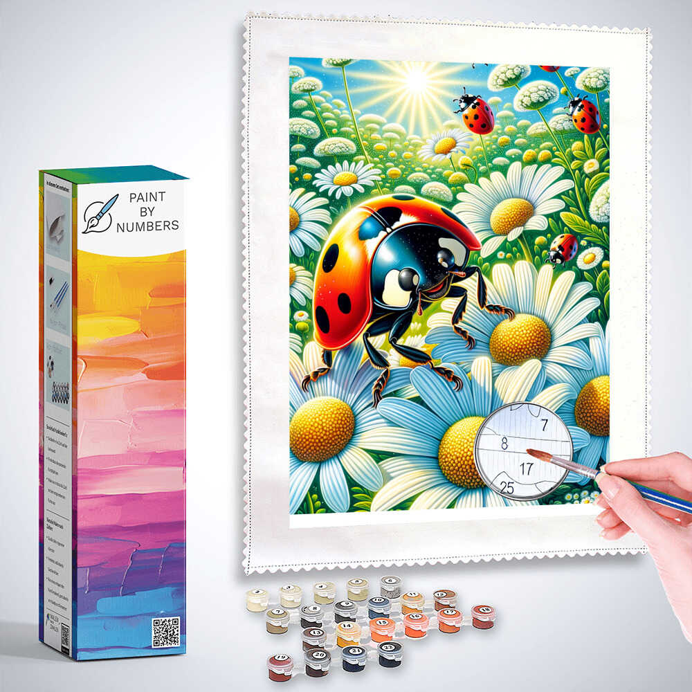 Paint by Numbers - Marienkafer Margerithen