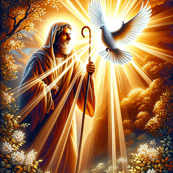 Paint by Numbers - Jesus with dove