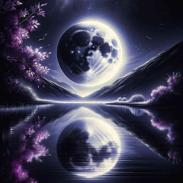 Paint by Numbers - Black and White Moon