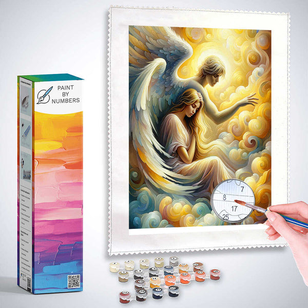 Paint by Numbers - Woman with Guardian Angel