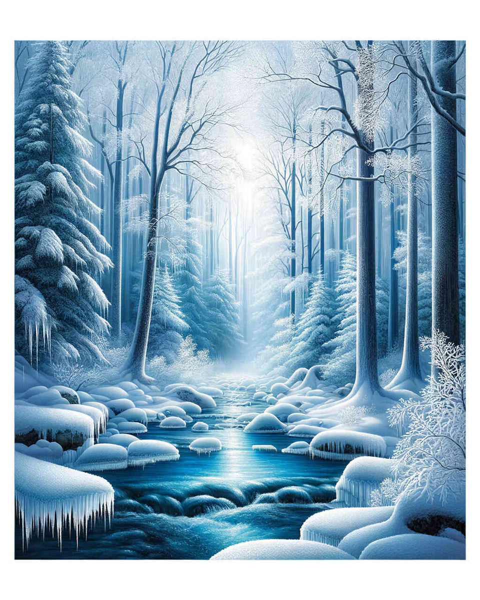 Paint by Numbers - Ice forest