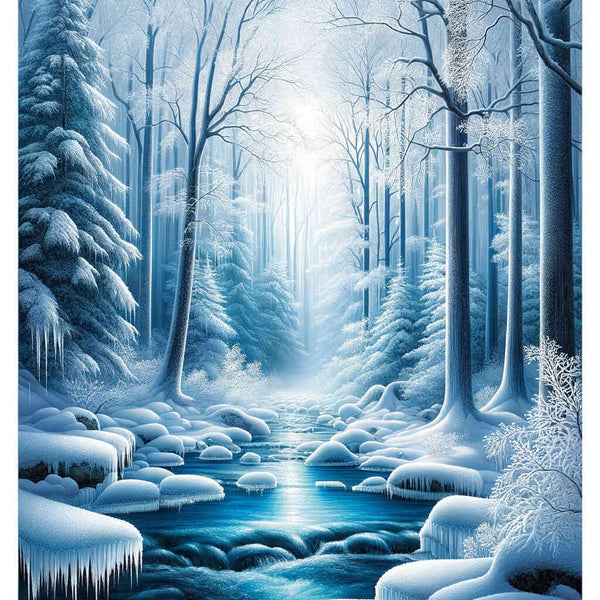Paint by Numbers - Ice forest