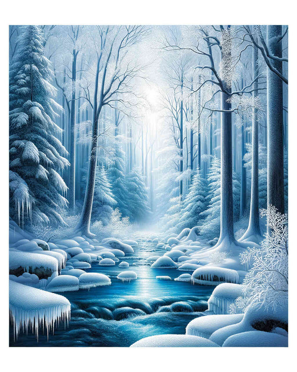 Paint by Numbers - Ice forest