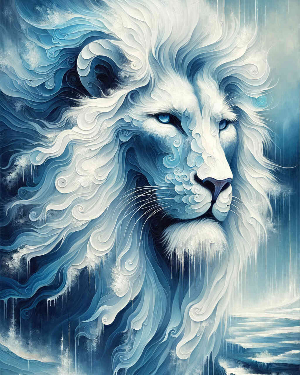 Snow lion - Paint by Numbers
