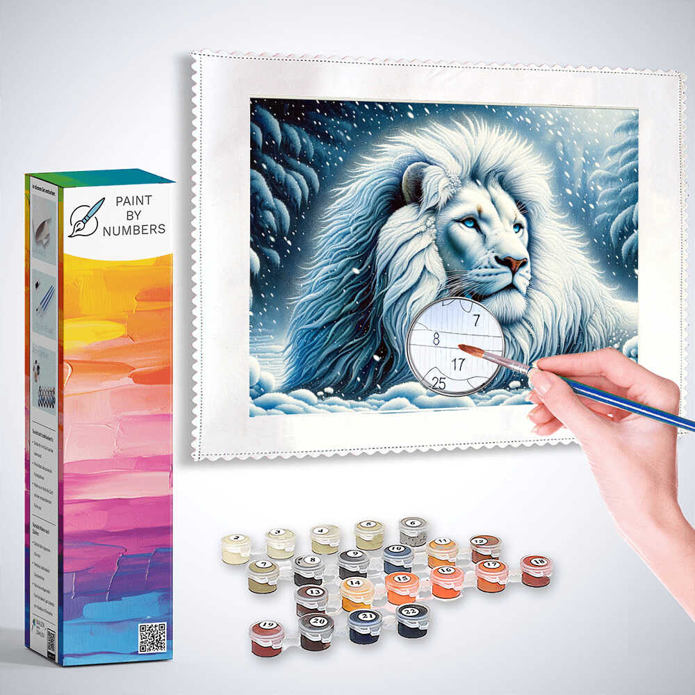 Paint by Numbers - Snow lion