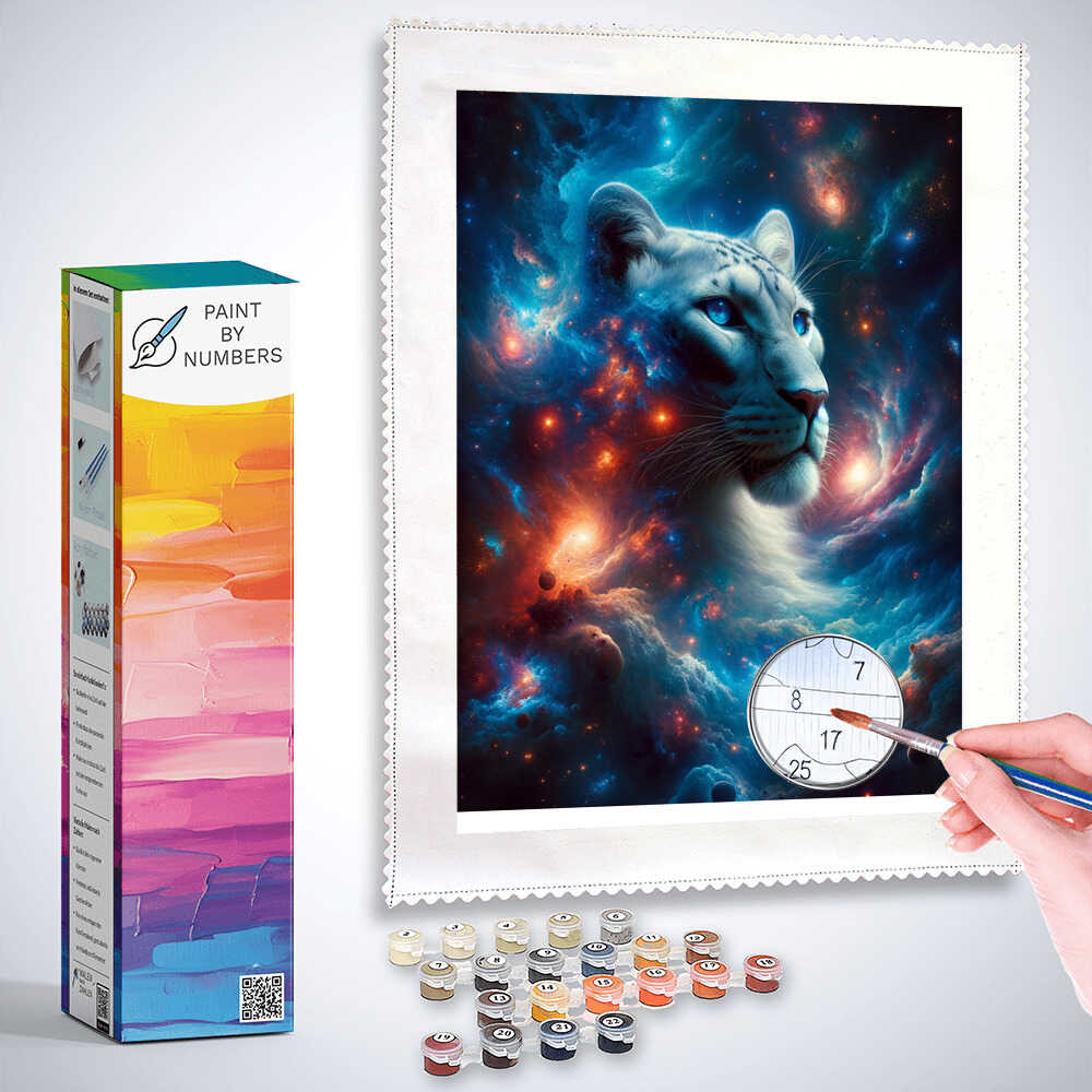 Paint by Numbers - Panther in the Universe