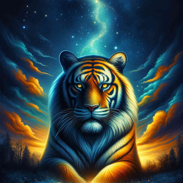 Paint by Numbers - Tiger in the Dark