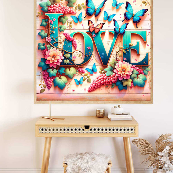 Paint by Numbers - Love Tendril with Butterflies