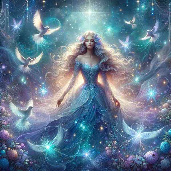 Paint by Numbers - Princess with bird
