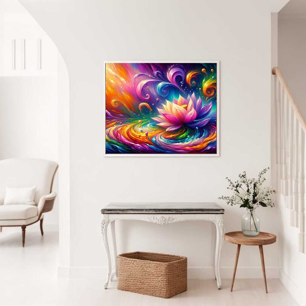 Paint by Numbers - Abstract Lotus Flowers