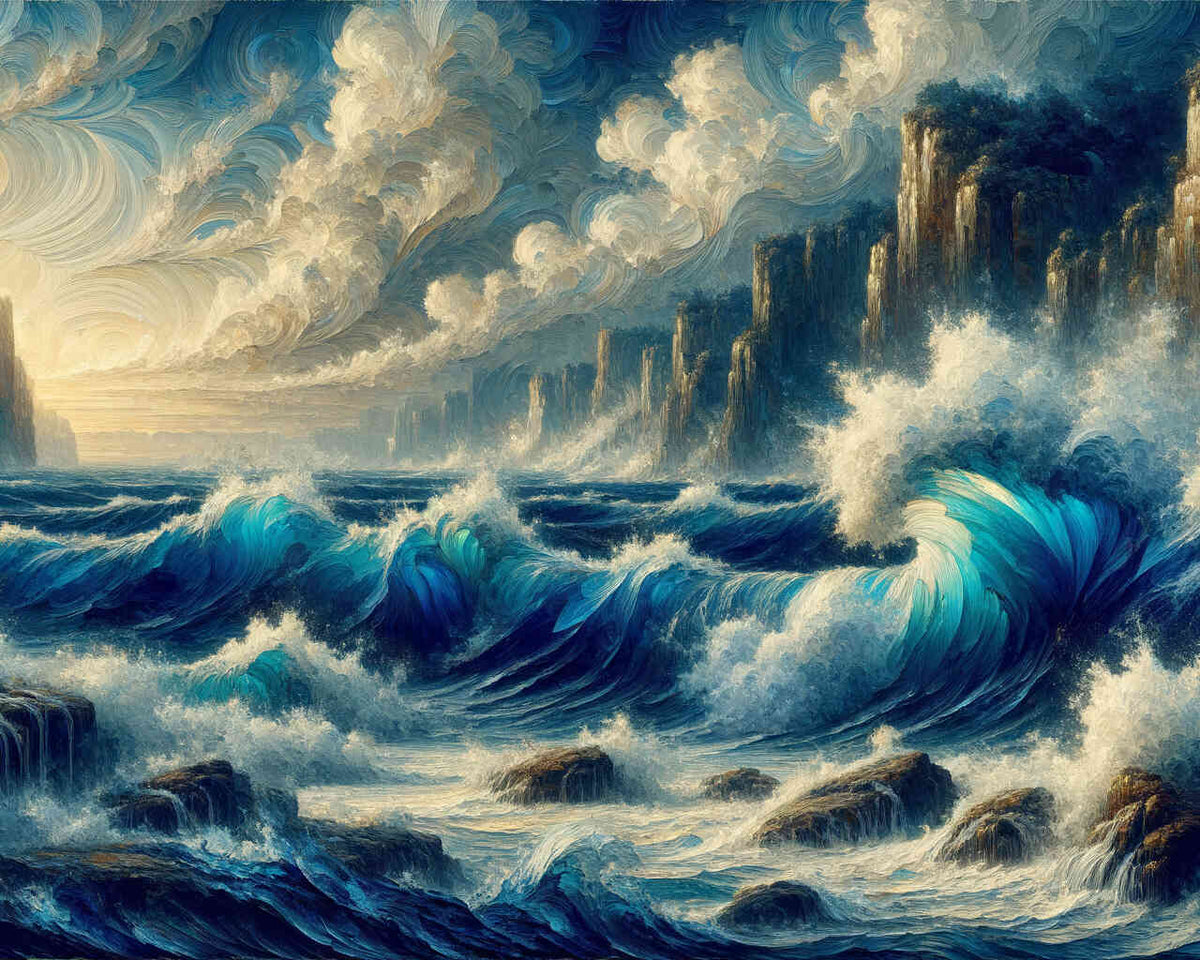 Coast, rough sea - Paint by Numbers