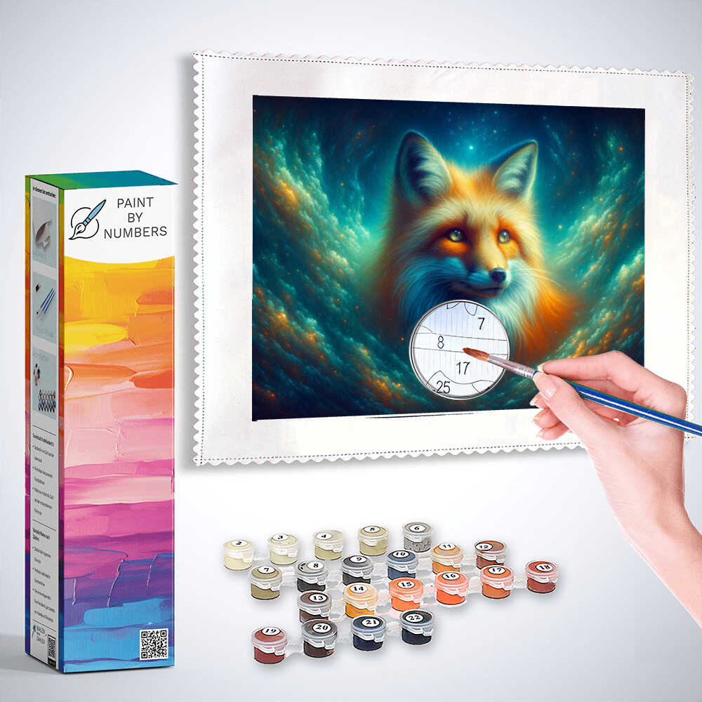 Paint by Numbers - Longhair Fox