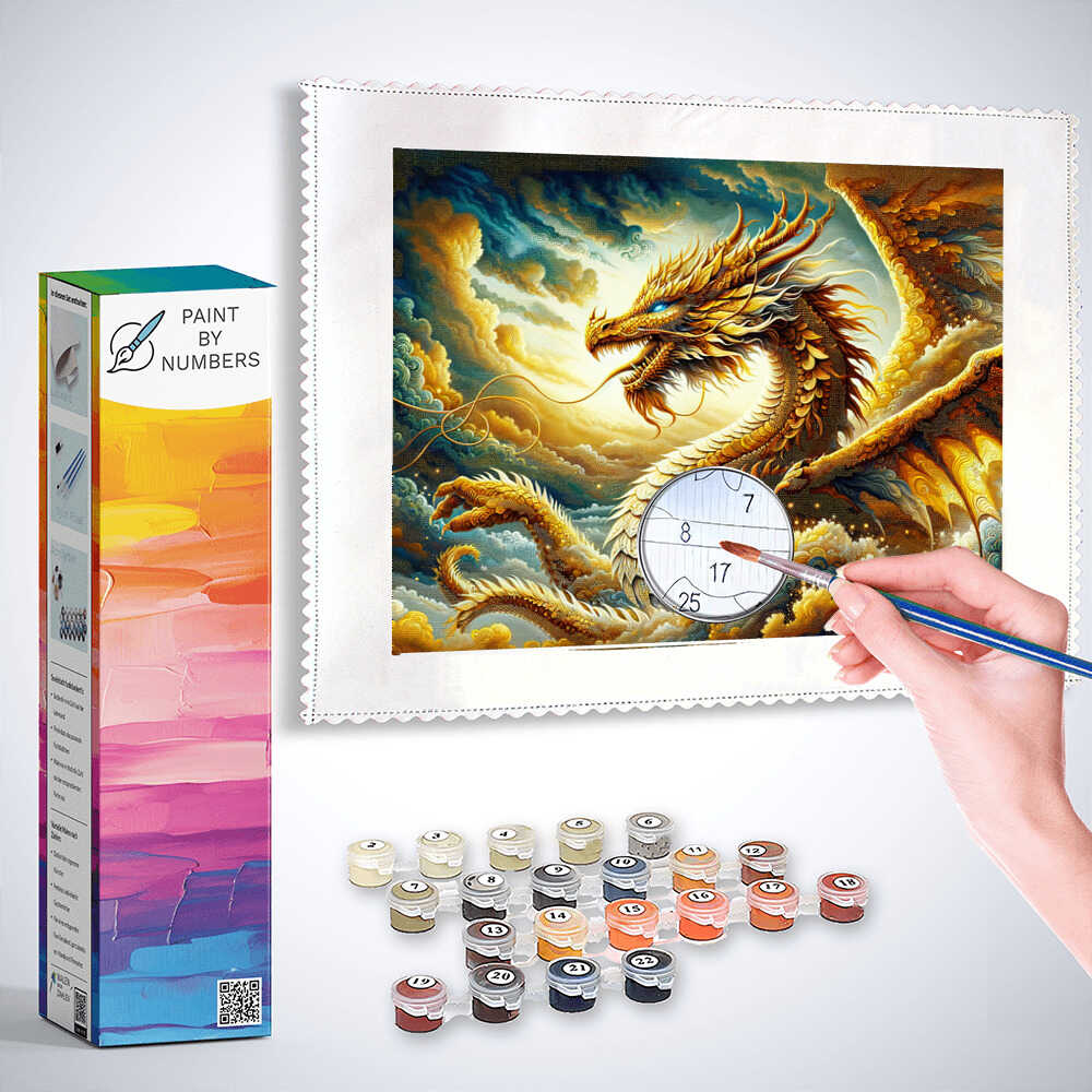 Golden dragon - Paint by Numbers