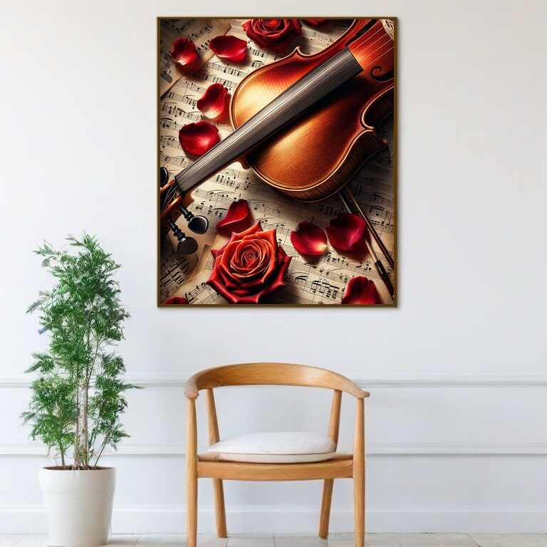 Paint by Numbers - Fiddle with Rose
