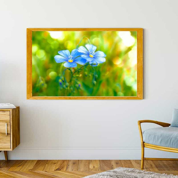 Malen nach Zahlen - Blümchenpaar auf Wiese - hochwertige Leinwand - Blumen, Horizontal