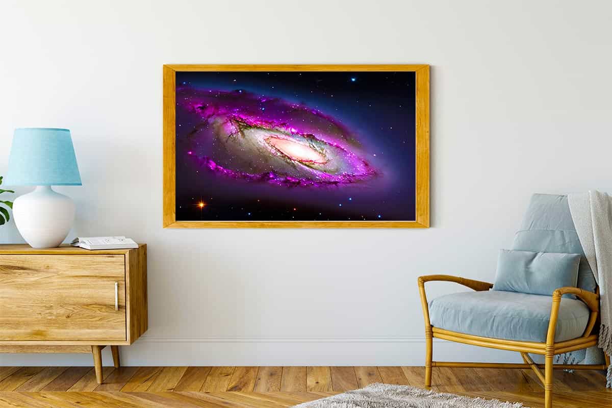 Malen nach Zahlen - Galaxy in Violette - hochwertige Leinwand - Horizontal, Weltall